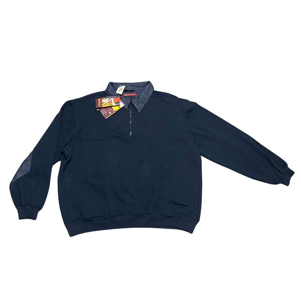 5.11 Tactical Response Jacket Mens 2XL Navy Quarter Zip Collared NEW WITH TAGS